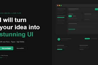 design user flows and high fidelity UI for your app