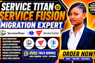 servicetitan to service fusion migration data transfer setup hvac field service