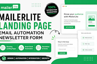 mailerlite landing page, mailerlite email automation, mailerlite newsletter form