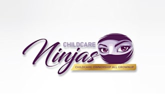 design artwork childcare ninja logo for you