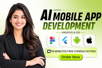 do ai mobile app development, android app ios app creation flutter app developer