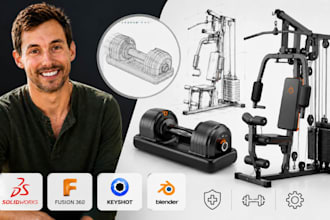 gym equipment design, sports product cad, fitness accessories, workout equipment