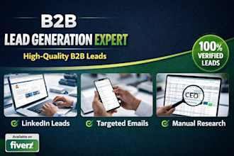 b2b lead generation and verified email list building