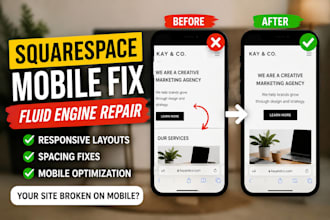 fix squarespace mobile responsiveness and fluid engine layout issues