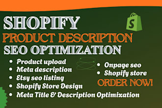 optimize ecommerce product with image, tags, meta description on your store