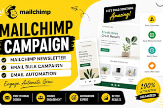 design mailchimp campaign mailchimp newsletter mailchimp email bulk automation