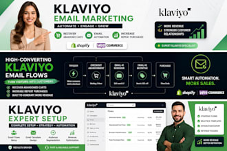 setup email marketing automation for ecomerce store, klaviyo email flows