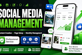 be your social media marketing manager and social media manager
