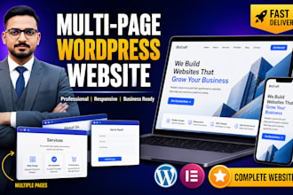 design multi page wordpress website for your small business