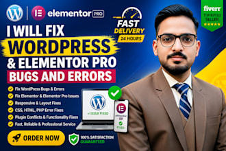 fix wordpress and elementor pro bugs and errors