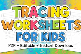 design nursery and kindergarten worksheets