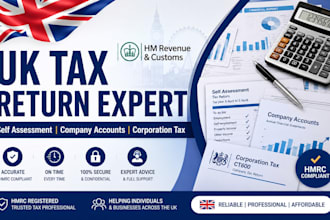prepare and file UK self assessment, company accounts and corporation tax