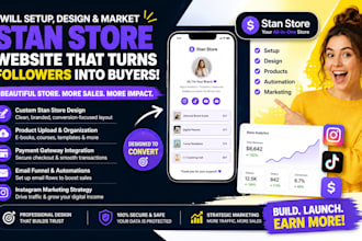 stan store setup design stan store website instagram stan store marketing