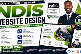 build ndis provider, healthcare and charity wordpress website