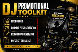create a dj promotional toolkit epk and music marketing assets
