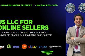 register your US llc for online sellers with ein and bank setup
