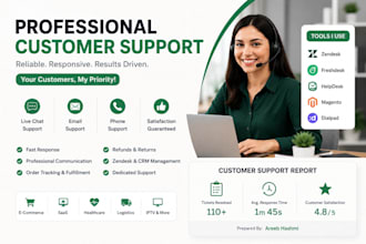 provide customer support, live chat, and email support