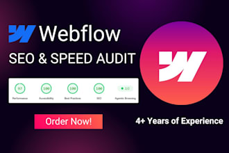 optimize webflow speed, SEO, core web vitals and webflow website performance