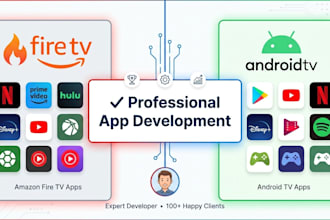 create custom android TV and amazon fire TV streaming apps
