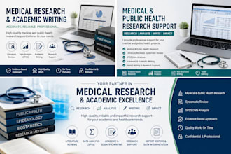 do medical research and academic writing