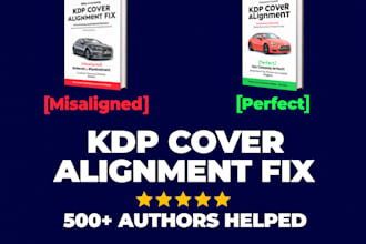fix and resize your KDP book cover, spine, and bleed errors