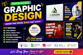create logo, banner and thumbnail design