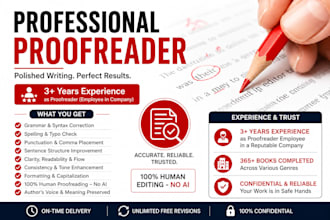 proofread and edit your book manuscript with perfect grammar
