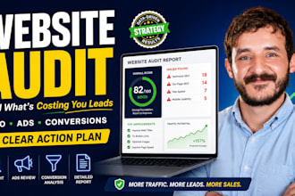 audit your website, SEO, ads, and lead generation