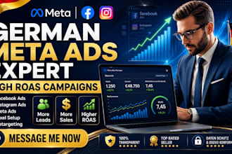 setup german manage optimize high roas meta facebook and instagram ads campaigns