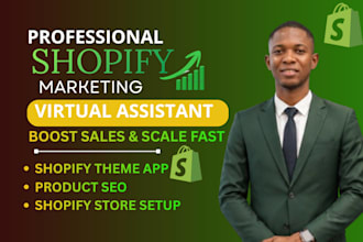 manage shopify store,  redesign store virtual assistance, store audit