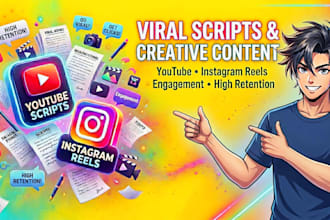 write engaging youtube scripts and instagram reels content