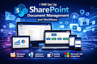 set up sharepoint document management and workflows