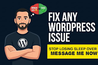 debug and fix any wordpress issue, error or bug fast