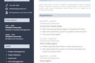 create a professional  resume, CV, and cover letter