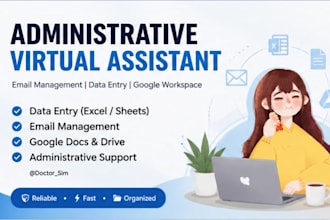 be your administrative virtual assistant for all admin tasks