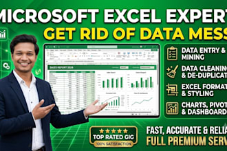 clean, transform and organize your excel sheets into valuable insights