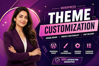 modify your wordpress theme to match your vision