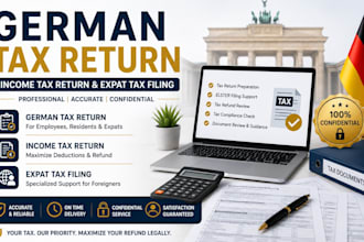 do german tax return, income tax return and expat tax filing, tax consulting