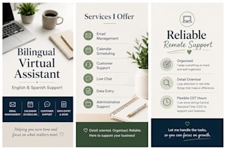 be your bilingual english spanish virtual assistant