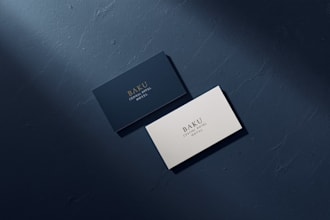 design a professional business card and corporate stationery