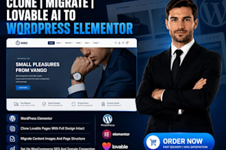convert migrate lovable replit boltnew base44 emergent wix website to wordpress
