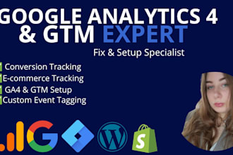 setup ga4 and GTM ecommerce tracking