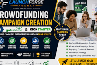 do fundraising crowdfunding campaigns creation on gofundme and kickstater