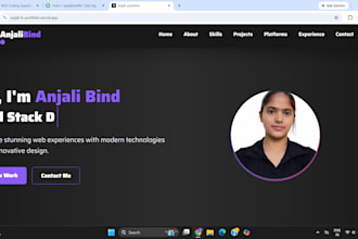 design and develop a responsive landing page
