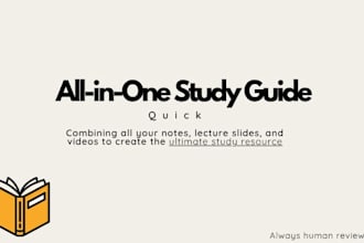 turn your lecture materials into a study guide