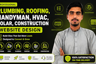 develop handyman, locksmith, hvac, roofing, plumbing and solar panel website