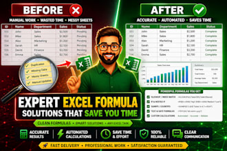 create excel formulas and automate spreadsheets