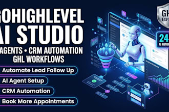 setup gohighlevel ai agent ghl ai studio ghl automation crm automation chatbot