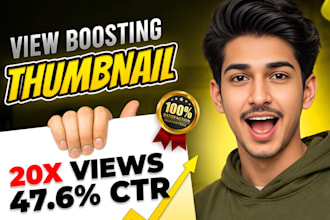 design high CTR youtube thumbnail