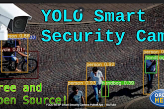 build cctv video analytics security system using yolo opencv